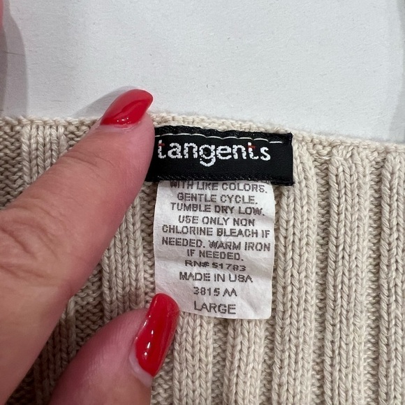 Tangents knitted casual backless ribbed knit camisole top tie around neck - Picture 10 of 12